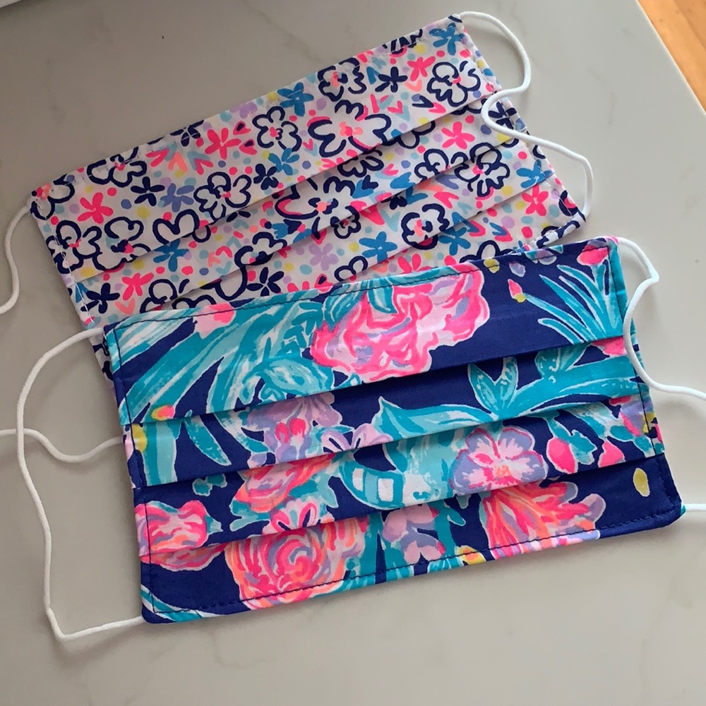 Lily Pulitzer face masks (set of 2)
